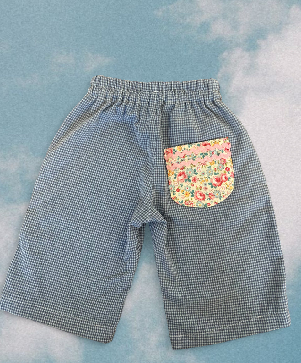 Floral Heart Pants ~ Size 1 (12-18 months)