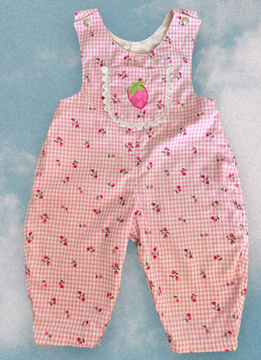 Strawberry Overalls (1 / 12-18months)