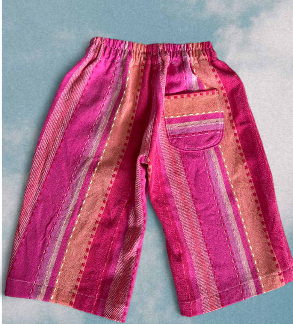 Stripy Tablecloth Pants (size 2)
