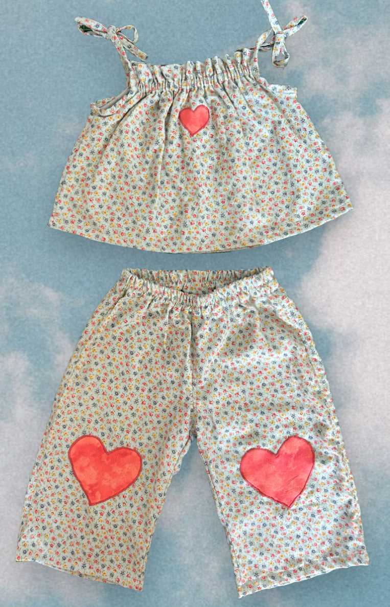 Floral Heart Set (2/ 18-24 months)