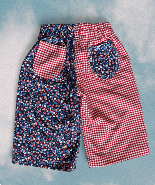 Floral mix-match Pants (size 2)