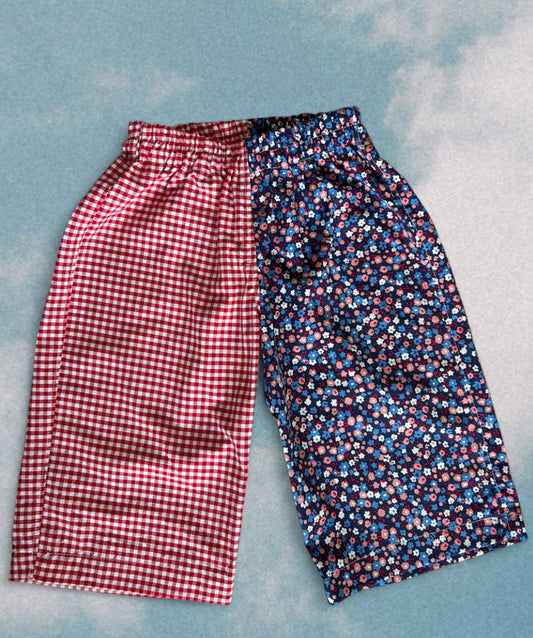 Floral mix-match Pants (size 2)