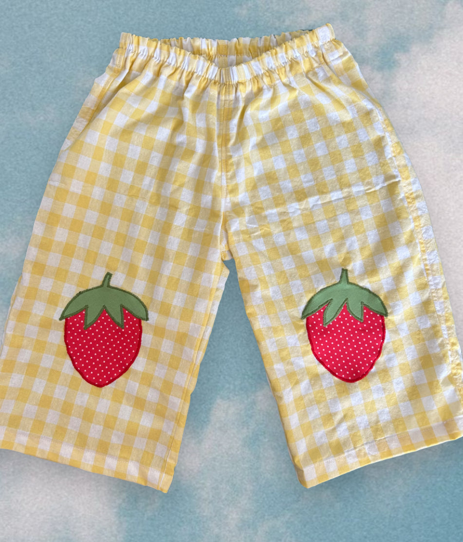 Strawberry Pants (size 2 / 18-24 months)